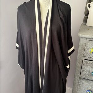 Chico's Black and White Cardigan